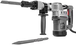 XtremepowerUS 1400W Demolition Electric Jack Hammer Concrete Breaker Trigger Lock with (2) Chisel Bit with Carrying Case