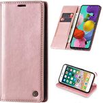 Perkie Sheepskin PU Leather Wallet Case Flip Cover for Apple iPhone 6 Plus + & 6S Plus (Rose Gold)