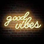 ROYOCE Good Vibes Neon Sign, Neon L