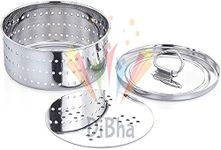 DiBha Stainless Steel Round Shape Paneer Cheese/Tofu/Sprouts Maker/Mould/Press Maker, (Set of 1, 500 ml)