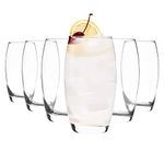 6X Clear 510ml Empire Highball Glasses - Tall Hi Ball Glass Water Gin Juice Cocktail Drinking Glassware Tumblers Set - by LAV