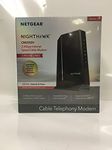 NETGEAR Nighthawk Multi-Gig Cable Modem with Voice CM2050V - for Xfinity Internet & Voice Supports Cable Plans Up to 2.5Gbps 2 Phone Lines DOCSIS 3.1