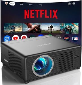 CiBest Mini Projector with WiFi and Bluetooth, Built-in Netflix/YouTube/PrimeVideo, Electric Focus & Keystone, Short Throw Full HD 1080P Supported, Portable Outdoor/Indoor Use