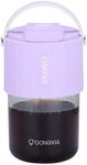 BELLE VOUS Purple Plastic Drinking Tumbler with Lid and Straw - 400ml/13.5oz Reusable BPA-Free Tumbler - Leakproof Thick Wall Mug for Iced Coffee, Tea, Juice, Water, Smoothies & Other Hot/Cold Drinks