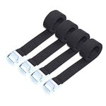 4 Pcs Ratchet Tie Down Straps, 3m x 25mm 250kg Heavy Duty Lashing Straps, Adjustable Retaining Straps Tensioning Belts with Buckle for Vans, Motorcycle, Trucks,Trailer, Luggage, Cargo.