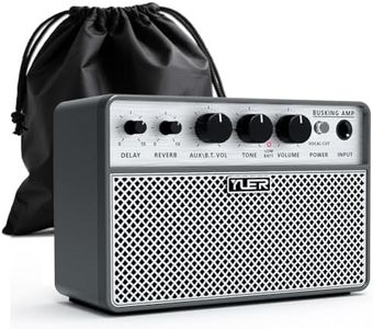 Yuer BA-10Pro 10W Acoustic Guitar Amp, Portable Vocal & Guitar Amplifier with Digital Delay/Reverb Effect Headphone Jack/OTG Wireless Small Guitars Amp for Recording, Practice, Travel with Carry Bag