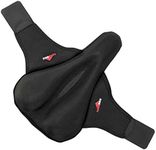 LuxoBike Gel Bike Seat Cover Padded Bicycle Seat Covers for Men - Comfort Extra Soft Padded Gel Bicycle Seat Pad - Spin Bike Seat Cushion Pads - Cycling, Spinning Class, Exercise Bike Stationary Cycle