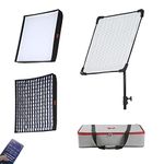 Falcon Eyes RX-24TDX III Flexible LED Video Continuous Light 200W Bi-Color 3000K-5600K IPX8 Waterproof with Honeycomb Grid Softbox Built-in APP Control 9 Scene Effect Mode Upgraded 24TDX II