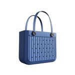 Ask Me Waterproof EVA Bag Lightweight Waterproof Outdoor Tote Bag Washable Open Handbag for Beach Boat Pool Work Sports Gym Travel (Blue)