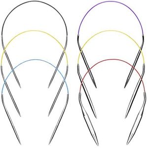 Circular Knitting Needles 16 Inch Set Round Metal Kit Size 13 10 8 6 2.5 0