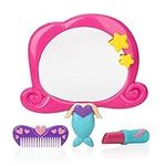 Nuby Mermaid Mirror Bath Toy Set, 3