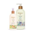 Tikitoro Kids Haircare Combo Nourishing Hair Oil & Conditioning Shampoo, 100% Vegan Promotes Hair Growth, Conditions Hair & Scalp, No Paraben & Sulphate (150 ml x 1 & 300 ml x 1)