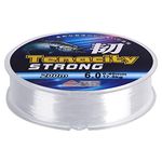 HCFGS 200 Meters Fishing Line, 0.4mm Clear Nylon Fishing Wire 6.0 Spool Invisible Monofilament Line for Fishing, Hanging, Craft