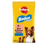 Pedigree Rodeo Duos - Dog Treats - with Beef and Cheese - 123 g (Pack of 10)
