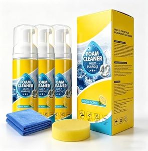 4 in 1 Multi Enzyme Foam Cleaner, 2026 New Foam No Rinse Cleaner, All Purpose Deep Cleaning Spray for Car Interior, Multipurpose Foam Cleaner for Bathroom Tiles and Sofa Upholstery ,3 Set