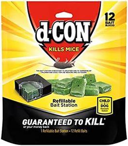 d-Con Corner Fit Mouse Poison Bait Station With 1 Station And 12 Refill Baits