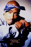 2Pac Poster Blue Bandana Portrait 90s Hip Hop Tupac Posters Rapper Posters for Room Aesthetic Mid 90s 2Pac Memorabilia Rap Posters Music Merchandise Merch Cool Wall Decor Art Print Poster 12x18