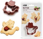 Nutter: Fun Cookie Cutter | Squirrel-Shaped Pastry Cutter for Adorable Cookies | Cute Kitchen Accessories | Cookie Cutters for Cookies that Hold Nuts in 1 Paw | Cool Kitchen Gadgets by Monkey Business