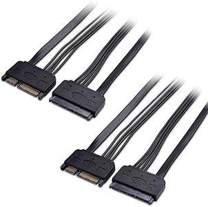 Cable Matters 2-Pack 22-Pin Power and Data SATA Extension Cable - 20 Inches