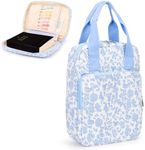 Bunnychill Bible Cover for Women, Bible Case,Carrying Bible Bag Scripture Case Church Bag Bible Protective with Font & Back Zippered Pocket