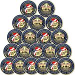 Huquary 20 Pcs Thank You Coins Thank You for Your Service Military Challenge Gifts for Men Women Military Appreciation Coins Military Individual Collectible Coins for Veterans Day (Delicate)