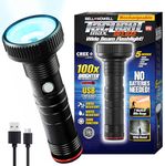 Bell+Howell Taclight Max Ultra High-Powered Handheld Flashlight 1,000 Lumens-7,000K Cree LED, 5 Modes, Rechargeable, Water/Shatter Resistant, Compact, Outdoor and Camping Flash Light As Seen On TV…