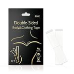 Marve Double Sided Tape for Fashion, Clothing and Body Strips Pack | All Day Strength Invisible Dress Tape for women | Gentle to stick on Skin and clothes -Transparent (216 Body Tape)