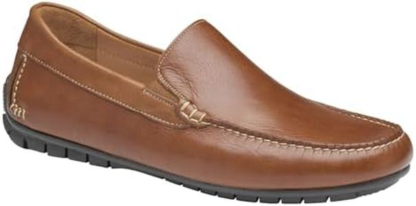 Johnston & Murphy Sheridan Moc Venetian Shoes, Tan Full Grain, 9.5