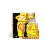 Seacod Cod Fish Liver Oil 100 softgel Capsules With Natural Omega 3, Natural EPA & DHA |Vitamin D & A | For Immune Health, Healthy Heart, Brain, Eyes, Joints & Muscles- Pack of 100 Capsules