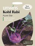 Unwins Pictorial Packet - Kohl Rabi Azure Star - 40 Seeds