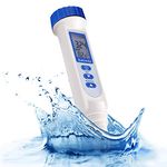 Digital Salinity Salt Water Quality Meter Tester Checker Water Pool and Koi Fish Pond, Hydroponics, Gardening, Aquariums with Temperature 70ppt Water Quality Tester IP65 Waterproof Rate