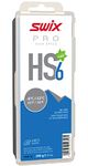 Swix HS06-18 - HIGH Speed Wax - HS6 Blue - 10 to 21 Degrees Fahrenheit - 180g Bar - Fluoro Free - Ski or Snowboard - FIS Approved