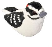 Wild Republic 18220 Audubon Birds Downy Woodpecker Plush with Authentic Bird Sound, Stuffed Animal, Bird Toys for Kids & Birders