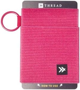 Thread Wallets Ultra Slim Card Holder Wallet - Slim Wallet for Women & Men - Minimalist Wallets for Women - Small Wallet for Women & Men - Modern Credit Card Organizer Mini Wallet (Magenta)