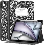 Supveco for iPad Air 5 Case/ipad Air 4 case with Pencil Holder-[Support Pencil 2nd +Auto Wake/Sleep],Slim Lightweight Soft TPU Back Cover for iPad Air 5th/4th Gen 10.9 Inch 2022/2020-Book