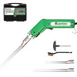 Huanyu Foam Cutter Hot Knife Styrofoam Cutter Electric Heat Knife Cutting Tool, 150W 600℃ Foam Cutter 4"+6" Straight Blades for EPP, EPS, XPS, EVA, EPE, KT Board, Sponge