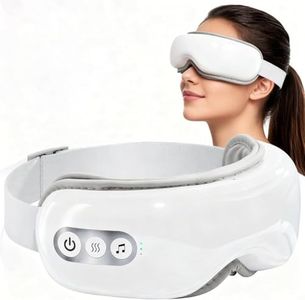 Eye Mask Massager With Heat, Air Compression Eye Massager for Sleeping Rechargeable Eye Therapy Massager,Sleep Mask Massage with Bluetooth Music for Relieve Eye Strain Birthday Gift for Women Men