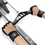 2K Fit Rowing Machine Gloves (Large)- Rowing Grips Perfect for The Rowing Machine, Erging, Sculling, Crew, Kayak, Canoe, Weightlifting, and Gym Workout