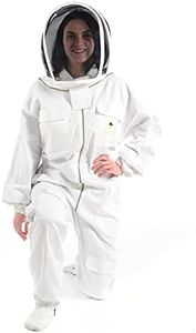 Safta Bee Classy Beekeeping Suit-Beekeeper Suit For Professional Beekeepers-With Non Flammable Mesh Fencing Veil- Soft, Comfortable, Durable, Stingproof Anti Wasp Suit. (XS) (L)