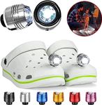 Headlights for Croc 2pcs, Lights Flashlights Attachment for Croc, Light Up Charms Accessories for Kids Adults Men Women, Clip on Clog Headlights for Crock Shoe, IPX5 Waterproof for Walking Camping Hiking Fishing Cycling Running