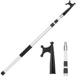 Lineslife Telescoping Pole with Hook, 8ft Extend Boat Push Hook for Docking, Floating, Lightweight, Aluminum, Non-Slip