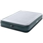 INTEX 67769ED Dura-Beam Deluxe Comfort Plush Air Mattress: Queen Size – Built-In Electric Pump – 13in Bed Height – 600lb Weight Capacity - Gray