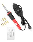 QWORK Creative Woodburning Tool with Variable Temperature Control, 9 Points Included, Comfort Grip, Stand, Professional Woodburning Kit for Crafts and Art Projects
