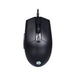 HP M260 RGB Backlighting USB Wired Gaming Mouse, Customizable 6400 DPI, Ergonomic Design, Non-Slip Roller, Lightweighted /3 Years Warranty (7ZZ81AA),Black