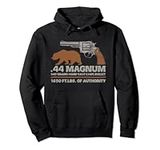 44 Magnum big bore hunting revolver, bear outdoor trail tee Pullover Hoodie