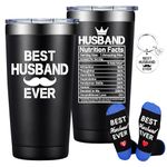 Husband Gifts - Husband Christmas Gifts Ideas - Best Husband Ever Tumbler 20oz - Anniversary, Valentines Day, Fathers Day, Birthday Gifts for Husband, Hubby from Wife