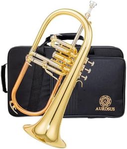 SFH-8336 flugelhorn with 3rd valve trigger rose brass leadpipe nickel silver outer slides yellow brass Bell Lacquer finish