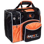 Moxy Candlepin Deluxe Tote Bowling Bag- Orange/Black