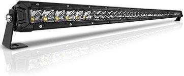 Rigidhorse 42 Inch LED Light Bar Single Row Flood & Spot Beam Combo 40000LM Off Road LED Light Bar Driving Light for Pickup SUV ATV UTV Truck Roof Bumper