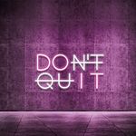 YIKBIK Don't Quit LED Neon Sign for Wall Decor, DO IT LED Neon Lights Party Decorations, USB Powered Switch LED Neon Lights Lighting Adjustable for Office Room, Gym Room, Man Cave, Gamer Room Decor